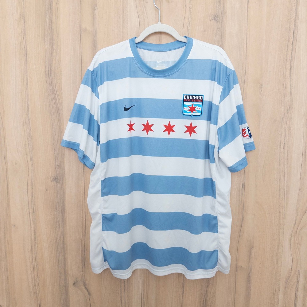 2014 Chicago Red Stars Nike Jersey NWSL Soccer Blue White Womens Vintage Era